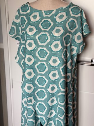 Conjunto evento “teal” y blanco