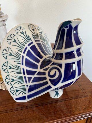 Figura Paloma Sargadelos Cerámica Azul/Blanco