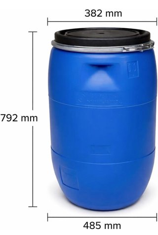 Bidon 120L Azul + Bomba de agua Einhell 4173193