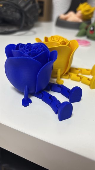 Rosas articuladas 3D