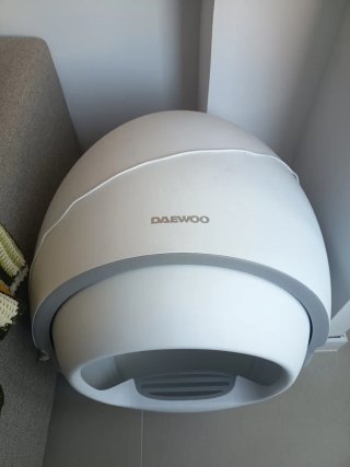 Arenero Autolimpiable Daewoo Smart 4L Gris/Blanco