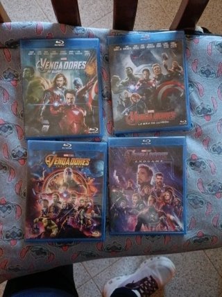 Pack 4 Blu-ray Vengadores Marvel