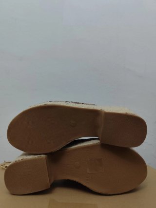 Sandalias plataforma serpiente esparto