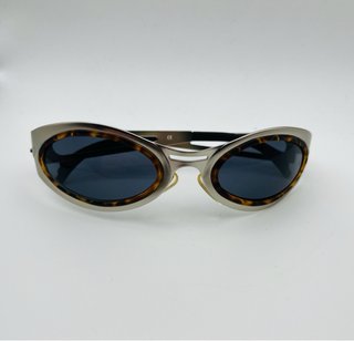 Gafas vintage 90s marrones y plateadas