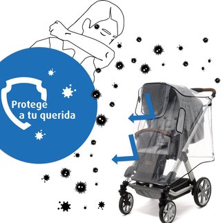 Reer protector lluvia universal cochecito sillita