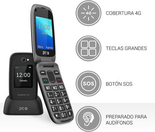 - SPC teléfono senior botones grandes 4G