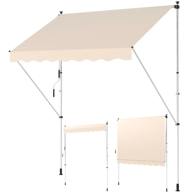 Toldo manual retráctil 300x150x170-280cm