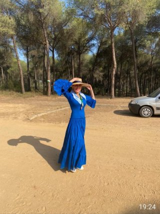 Vestido Rociero Azul