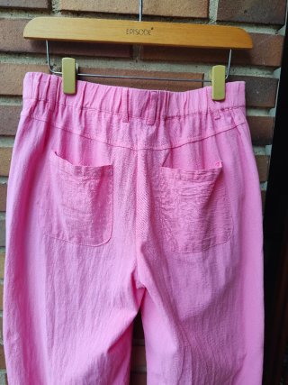 Pantalón fucsia de lino sin estrenar