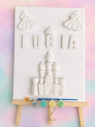 Escayola Personalizada sobre lienzo decorado
