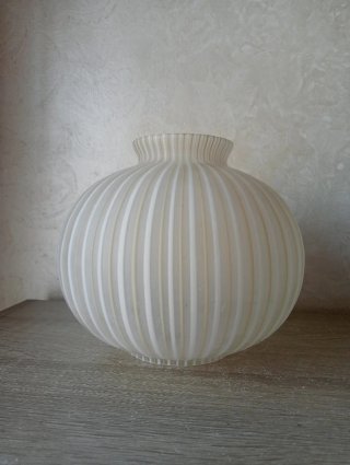 Paralume in vetro decorato - Vintage