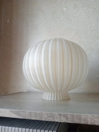 Paralume in vetro decorato - Vintage