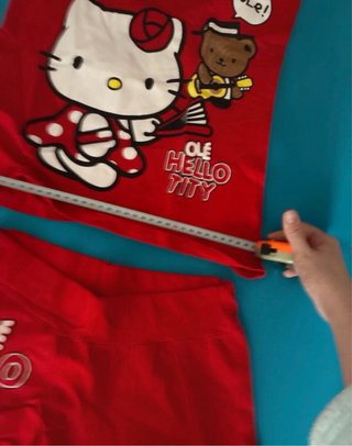 Pijama Hello Kitty Rojo Talla XS