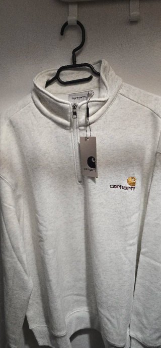 Sudadera Carhartt gris con cremallera