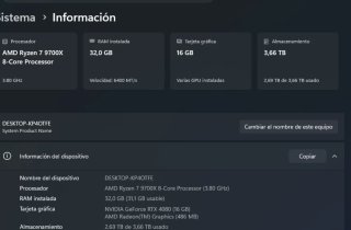 Ordenador CPU Ryzen GPU MSI  4080