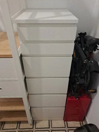 Cómoda Malm Ikea Blanca