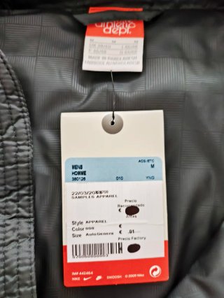Chaquetón Nike Negro Hombre