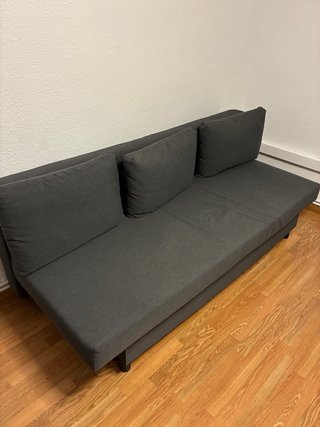 Sofá Cama IKEA 3 Plazas Gris