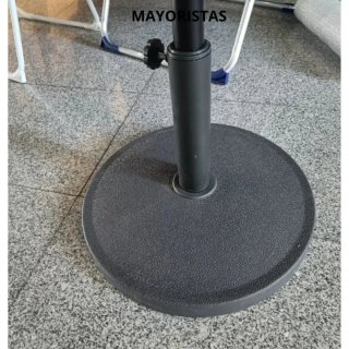 Base Pie de Sombrilla Grande 15 kg Nueva Tubo 5 cm