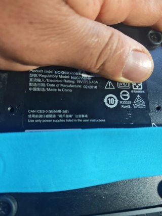 Mini PC Intel NUC i5 Gris 7gen NUC7I5BNH