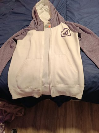 Sudadera Volcom Mujer Talla M Morado/Blanco