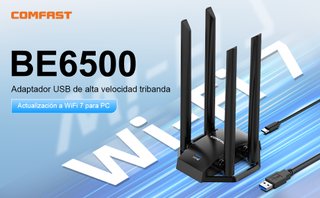 Adaptador WiFi 7 USB COMFAST BE6500