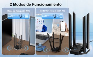 Adaptador WiFi 7 USB COMFAST BE6500