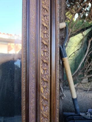 Espejo Vintage Madera y Dorado