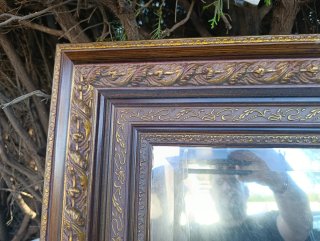 Espejo Vintage Madera y Dorado
