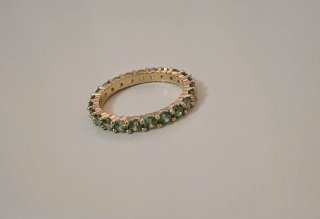 Anillo Swarovski Matrix Verde