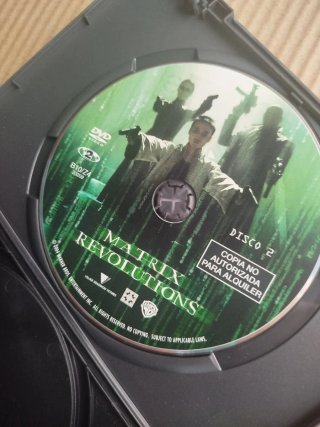 Pack DVDs Matrix Revolutions y Reloaded