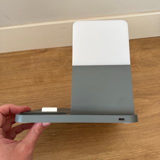 Lámpara Estación Carga 6 en 1 COLSUR Qi 15W Reloj