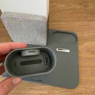 Lámpara Estación Carga 6 en 1 COLSUR Qi 15W Reloj