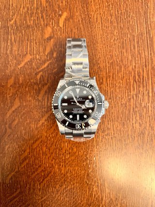Rolex Submariner Negro y Plateado