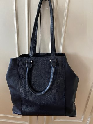 Bolso Parfois Negro Piel Serpiente