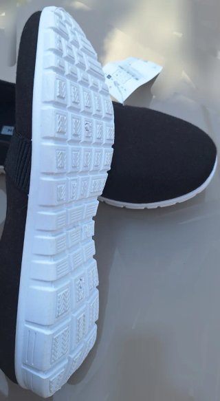 Zapatillas lona mujer negras