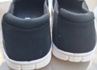 Zapatillas lona mujer negras