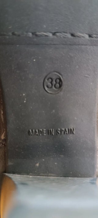 Botas de cuero marrón talla 38