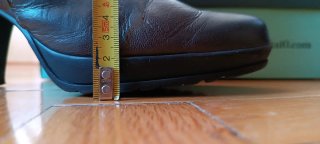 Botas de cuero marrón talla 38