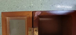 Caja de madera para infusiones con tapa de cristal