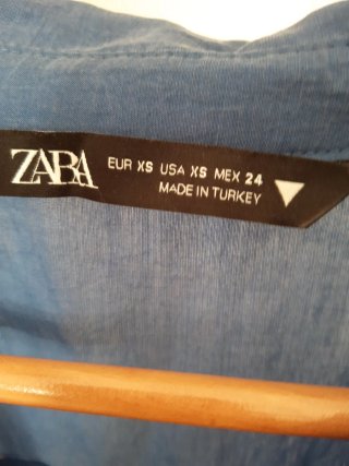 Vestido Zara azul corto