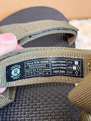 Sandali Teva Donna Taglia 39.5 Verde Oliva