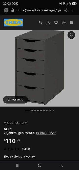 Cajonera gris