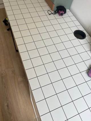 Escritorio Micke IKEA 105x50 blanco/antracita