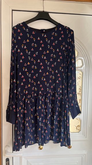 Vestido Zara estampado yoga chica