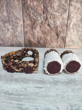 Conjunto Decorativo Corazón y Velas Piedras