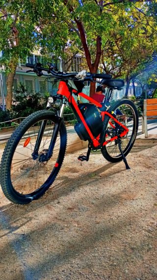 Bicicleta Rockrider Roja Eléctrica