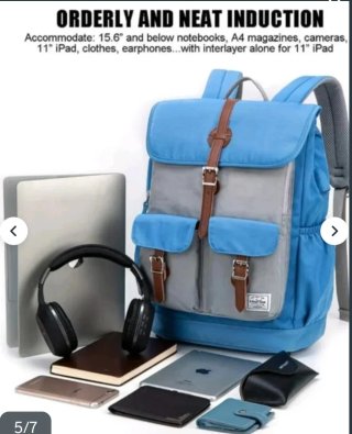 Mochila Vintage Puerto USB Grande