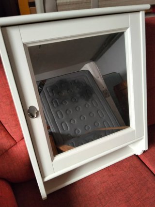Mueble baño espejo blanco