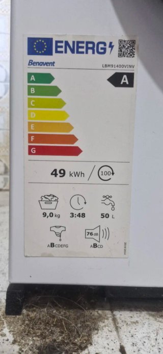Lavadora Benavent 9kg